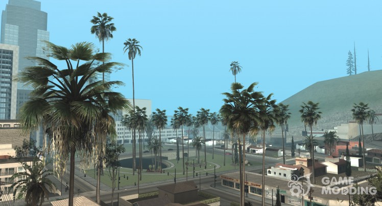La locura de la vegetación de Light and Palm Trees From GTA V (For Weak PC)