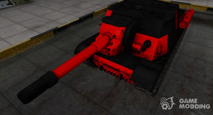Черно-красные зоны пробития ИСУ-152