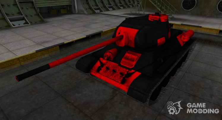 Negro y rojo de la zona de ruptura del T-34-85