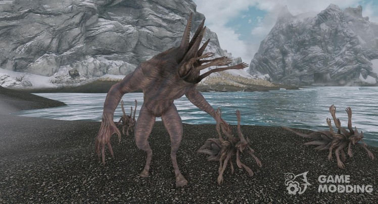 Шоггот nuevas criaturas en Skyrim