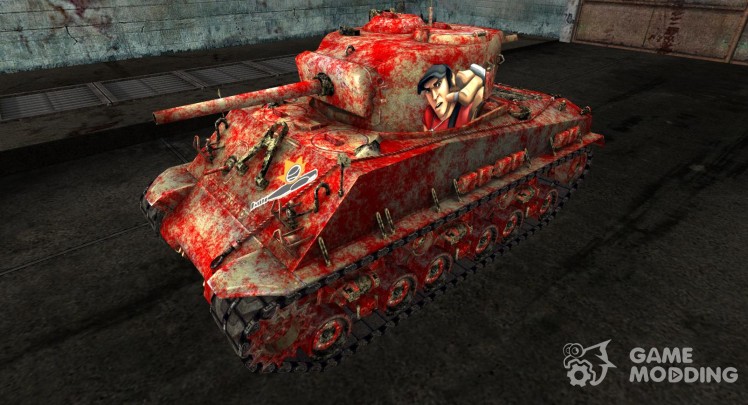 M4A3E8 Sherman в стиле игры Team Fortress 2