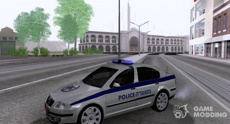 Octavia Israeli Police Car