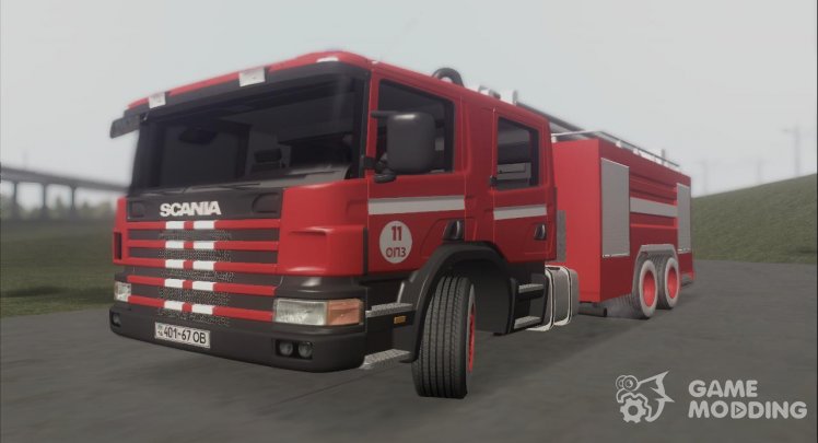 Bombero Scania P 144 G Odessa Priportovyy La Fábrica