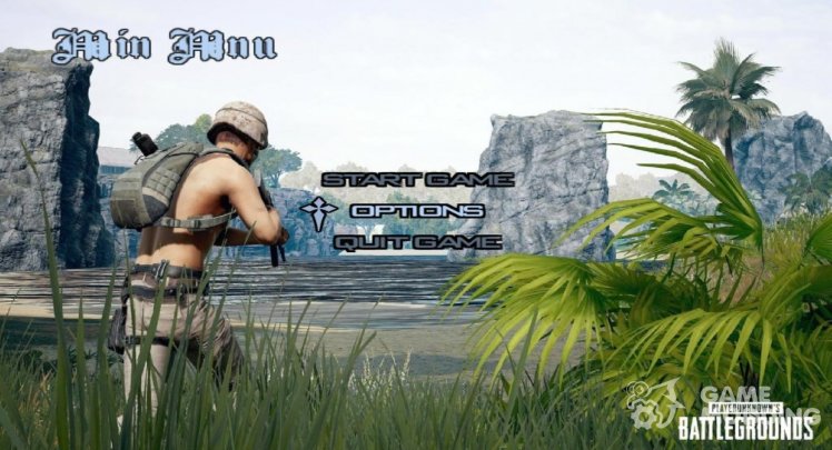 PlayerUnknown Battlegrounds Menu (HD)