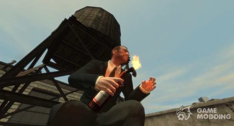 Molotov cocktail Budweiser