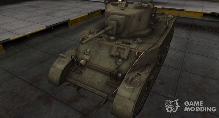 La piel para el chino, el tanque M5A1 Stuart