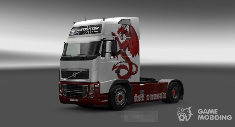 Skin for Volvo FH 2009 Red Dragon