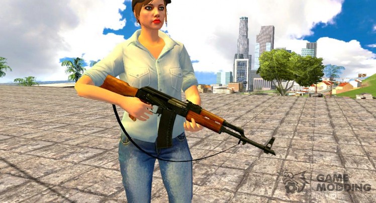 AK-47 с ремешком