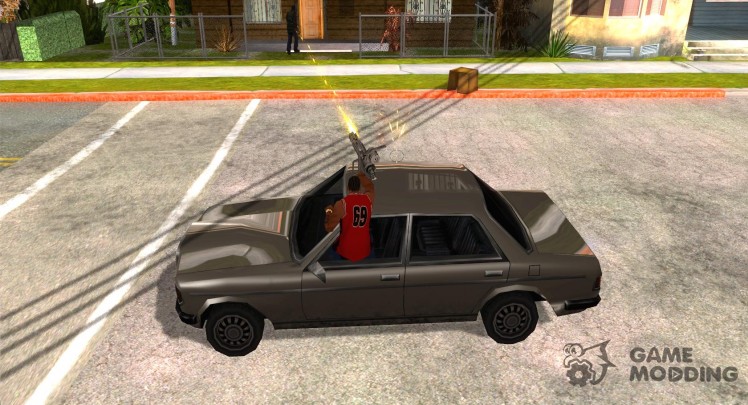 Shoot out of the car like in GTA 4