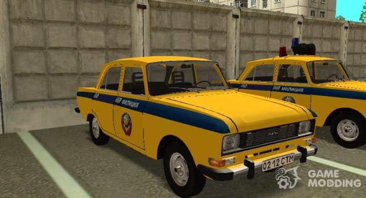 AZLK Moskvich 2140 Police of the USSR 1982