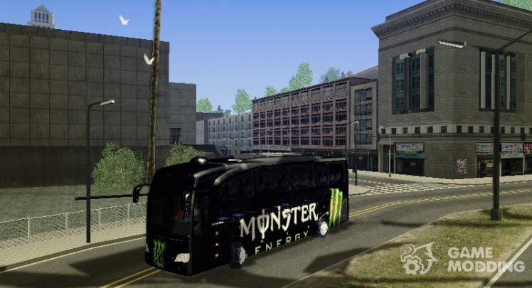 Monster Energy bus by Dominique