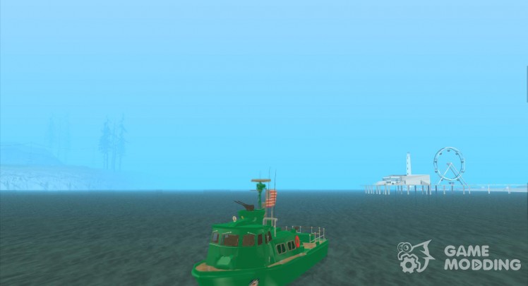 Barco de patrulla de la guardia costera
