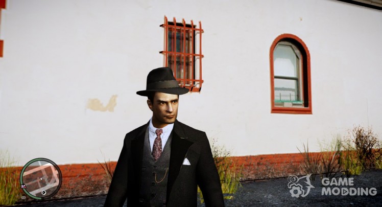 Vito of Mafia II in black suit