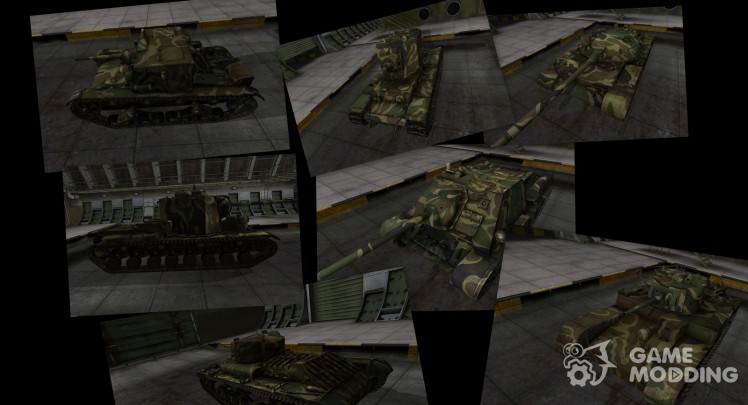 El skin con el camuflaje para los tanques soviéticos v2