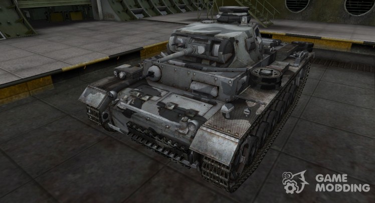 La piel para el tanque alemán Panzer III