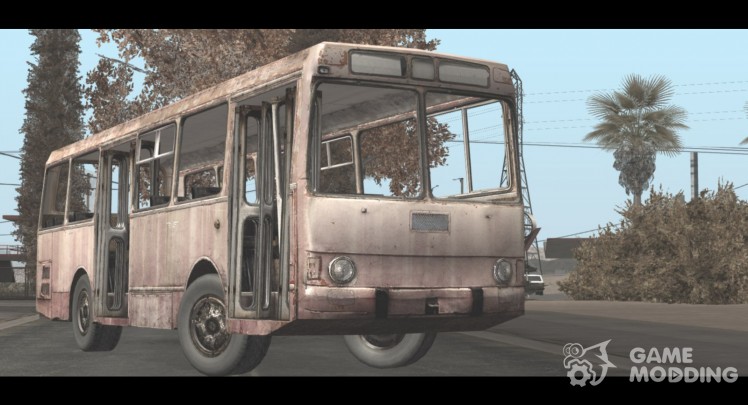 An abandoned bus