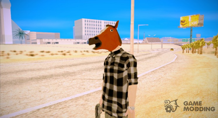 Horse mask ped