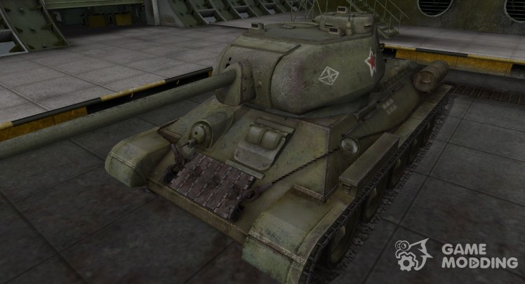 The skin with the inscription for the t-34-85