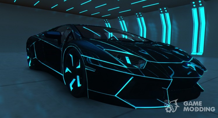 El Lamborghini Aventador TRON Edition