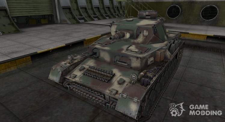 La piel de camuflaje para el tanque Panzer IV