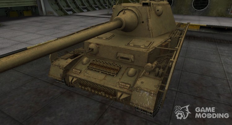 El desierto de skin para el tanque Panzer IV Schmalturm