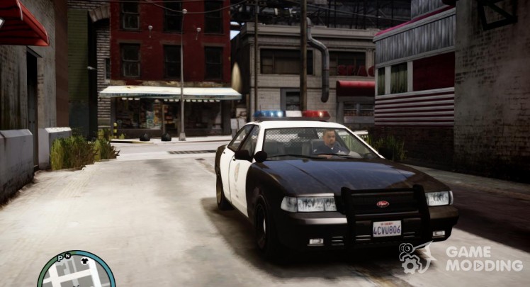 El coche de policía de GTA V