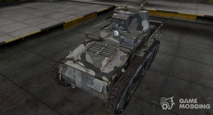 La piel para el alemán, el tanque Leichttraktor