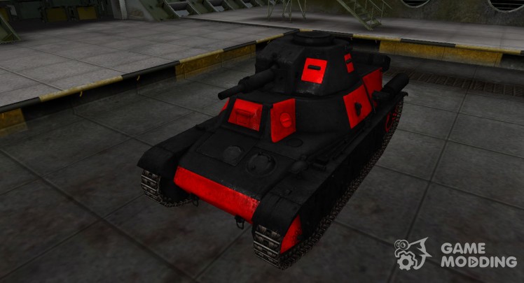 Negro y rojo de la zona de ruptura del Panzer 38H 735 (f)
