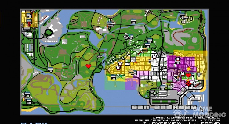 New map icons for GTA San Andreas