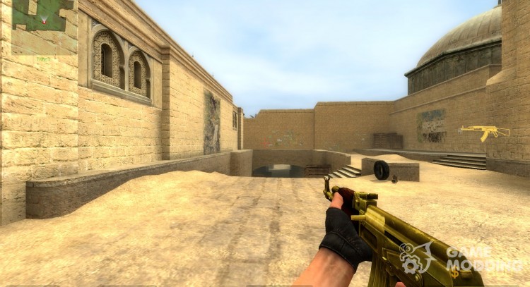 Golden AK-47 for Counter-Strike Source