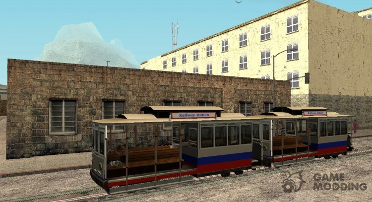 Tram, painted in the colors of the flag v.1.1 by Vexillum