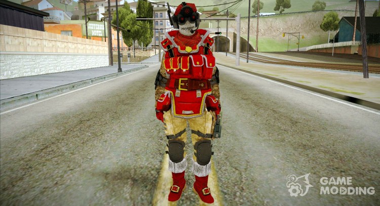 Christmas skin from WARFACE for GTA San Andreas