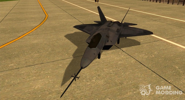 YF-22 Grey for GTA San Andreas