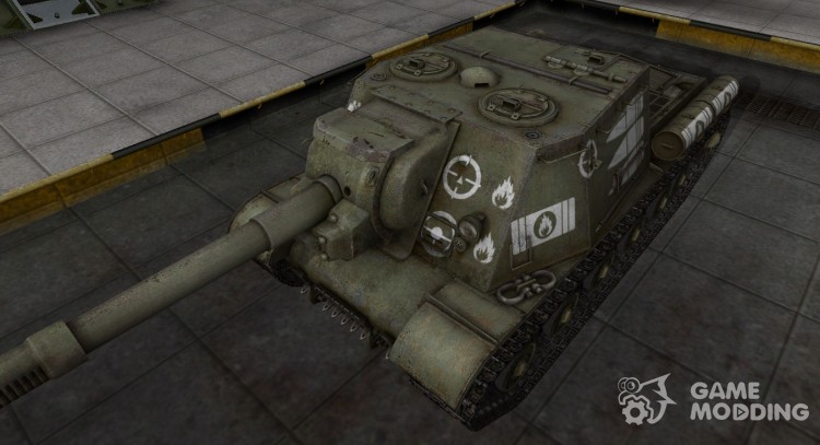 Breaking through the zone contour for ISU-152 for World Of Tanks