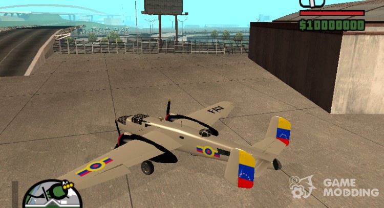 B-25 Mitchell для GTA San Andreas