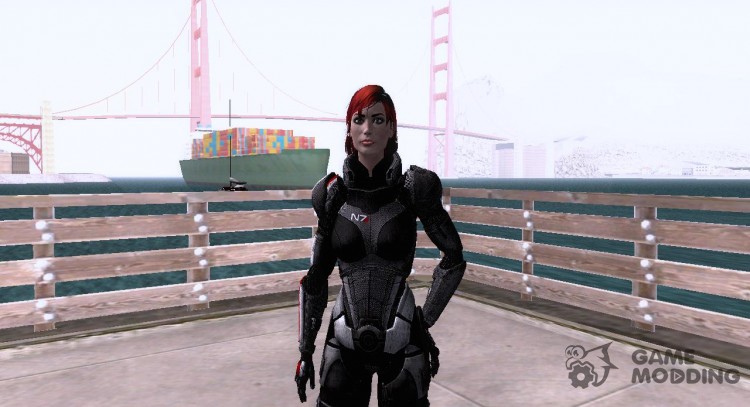 Shepard female ME3 для GTA San Andreas