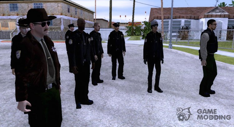 Cool Police Skins By George для GTA San Andreas