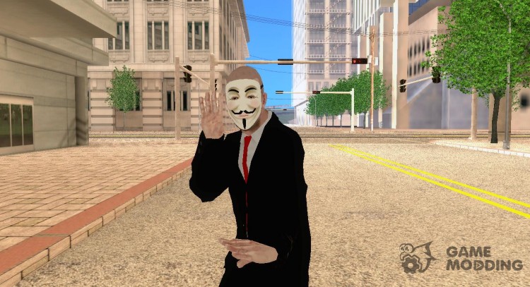 Anonymous skin v. 3 for GTA San Andreas