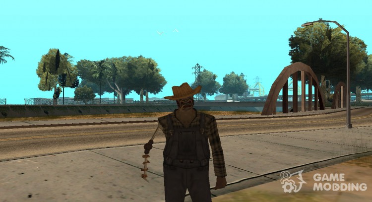 Зомби колхозник для GTA San Andreas