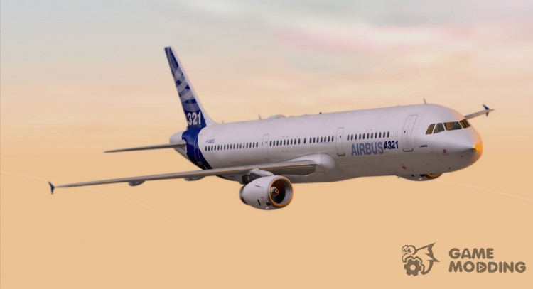 Airbus A321-200 Airbus House Colors for GTA San Andreas