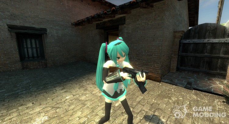 Vocaloid Хацунэ Мику - городские V1 для Counter-Strike Source