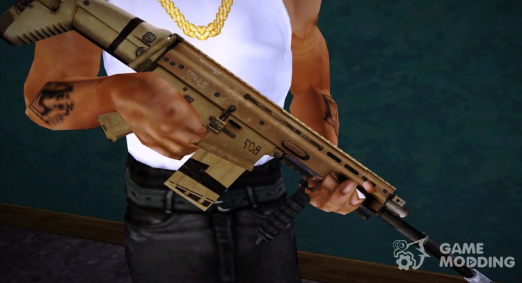 FN SCAR-H из Warface для GTA San Andreas