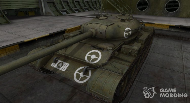 Зоны пробития контурные для Т-54 для World Of Tanks