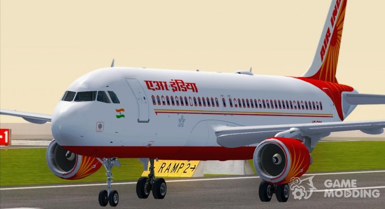 El Airbus A320-200 De Air India para GTA San Andreas