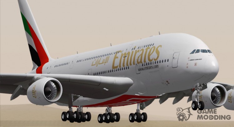 El Airbus A380-800 Emirates (A6-EDH) para GTA San Andreas