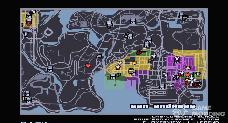 Maplist из GTA IV для GTA San Andreas