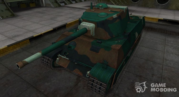 Французкий синеватый скин для AMX M4 mle. 45 для World Of Tanks