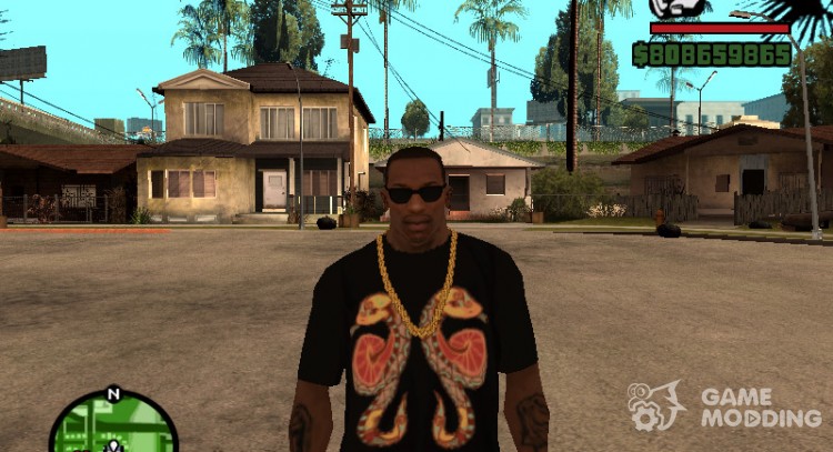 T-shirt with sign of the Zodiac Gemini for GTA San Andreas