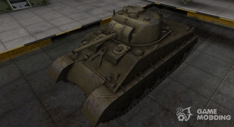 La piel para un tanque Sherman M4A2E4 para World Of Tanks