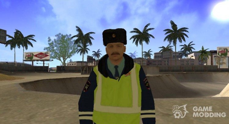 El oficial de la polica de trfico en invierno uniforme v.3 para GTA San Andreas